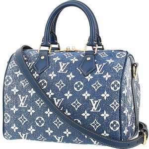 Louis Vuitton Speedy Bandouliere Monogram Jacquard Marine